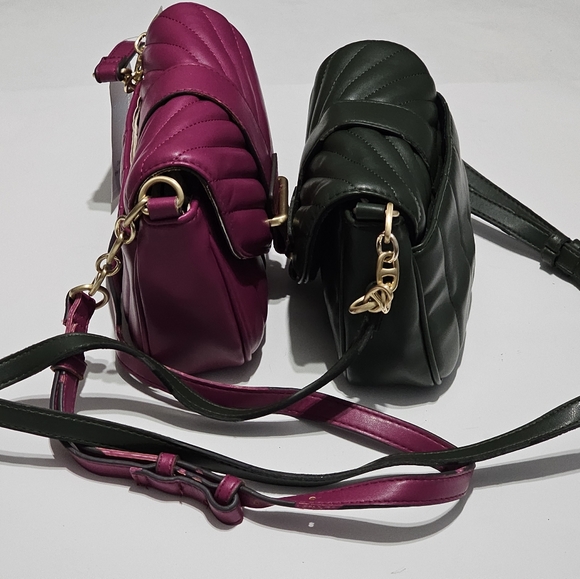 Time and Tru Women's Camber Crossbody Handbag Green,Pink,NWT - Picture 2 of 8